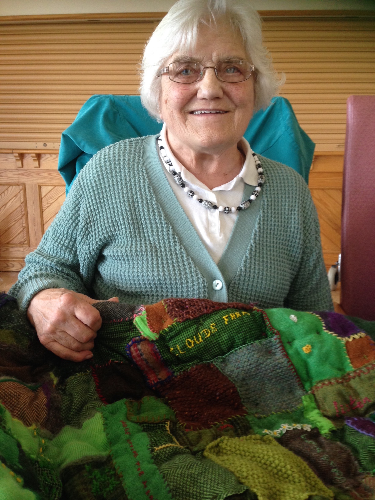 Dorothy with quilt